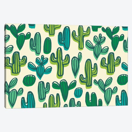 Cute Cacti II Canvas Print #SNN5} by Taylor Shannon Canvas Print