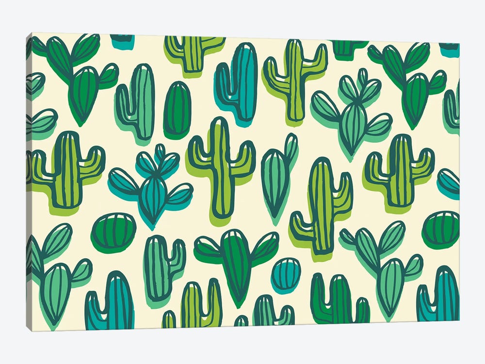 Cute Cacti II by Taylor Shannon 1-piece Canvas Print