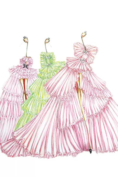 Giambattista Valli Multi by Sofie Nordstrøm framed canvas print