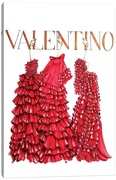 Valentino Cover Canvas Art Print - Sofie Nordstrøm