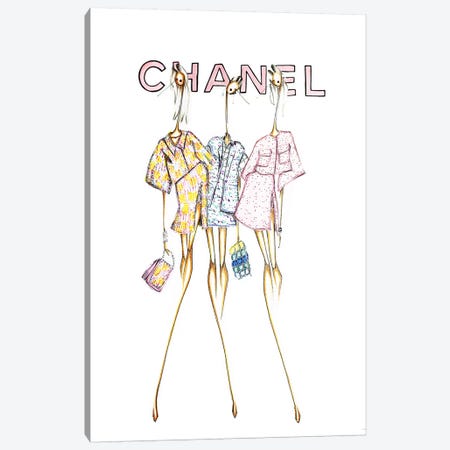Chanel Cover Canvas Print #SNR7} by Sofie Nordstrøm Canvas Artwork