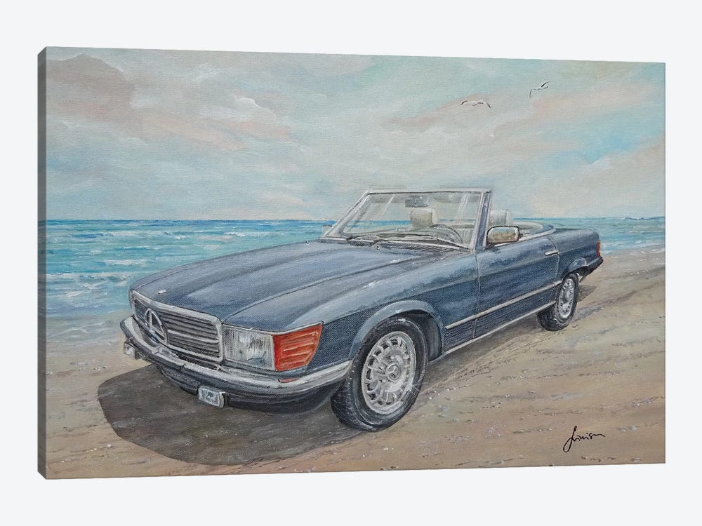 1984 Mercedes-Benz 500 Sl by Sinisa Saratlic 1-piece Canvas Art Print