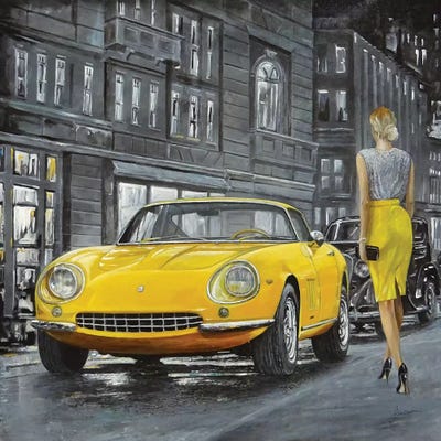 1965 Ferrari 275 GTB by Sinisa Saratlic framed canvas print
