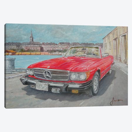 1978 Mercedes Benz 450 SL Canvas Print #SNS128} by Sinisa Saratlic Art Print