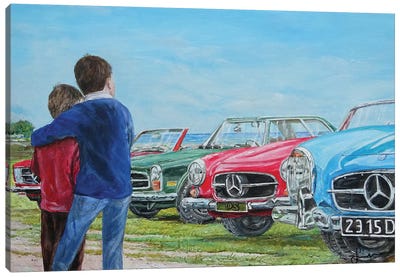 Dream Cars Canvas Art Print - Mercedes-Benz
