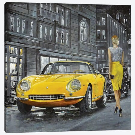 1965 Ferrari 275 GTB Canvas Print #SNS12} by Sinisa Saratlic Canvas Artwork