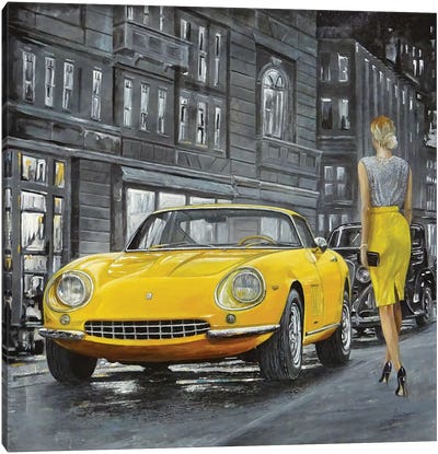 1965 Ferrari 275 GTB Canvas Art Print - Sinisa Saratlic