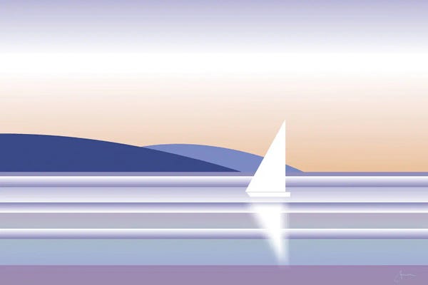 Ocean Sunrises & Sunsets: Sailboat by Sinisa Saratlic