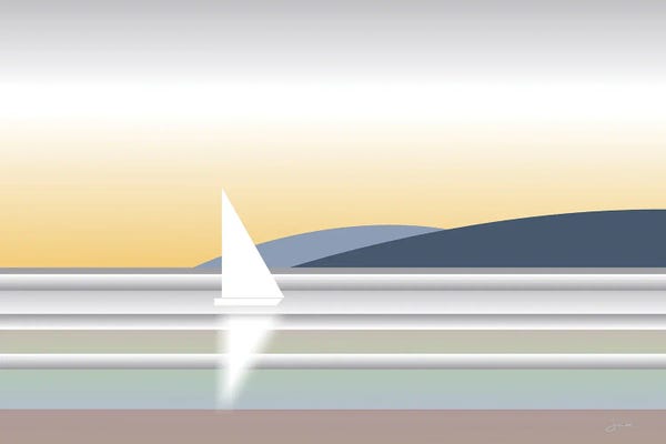 Large Modern Art - Canvas Prints: Morning Sea by Sinisa Saratlic