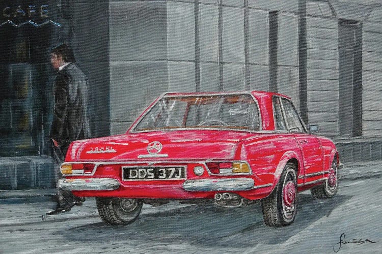 Mercedes-Benz Pagoda 280 SL by Sinisa Saratlic wall art