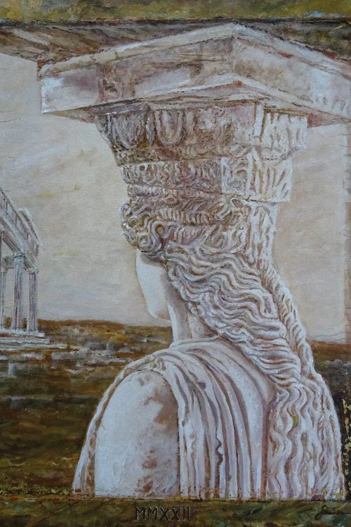 Remembering The Acropolis by Sinisa Saratlic wall art