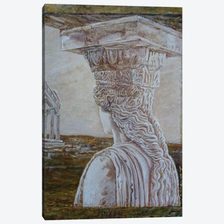 Remembering The Acropolis Canvas Print #SNS149} by Sinisa Saratlic Canvas Art Print