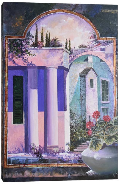 Old Passage Canvas Art Print - Purple Art
