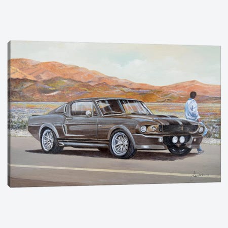 1967 Ford Mustang Fastback Eleanor Canvas Print #SNS15} by Sinisa Saratlic Canvas Print