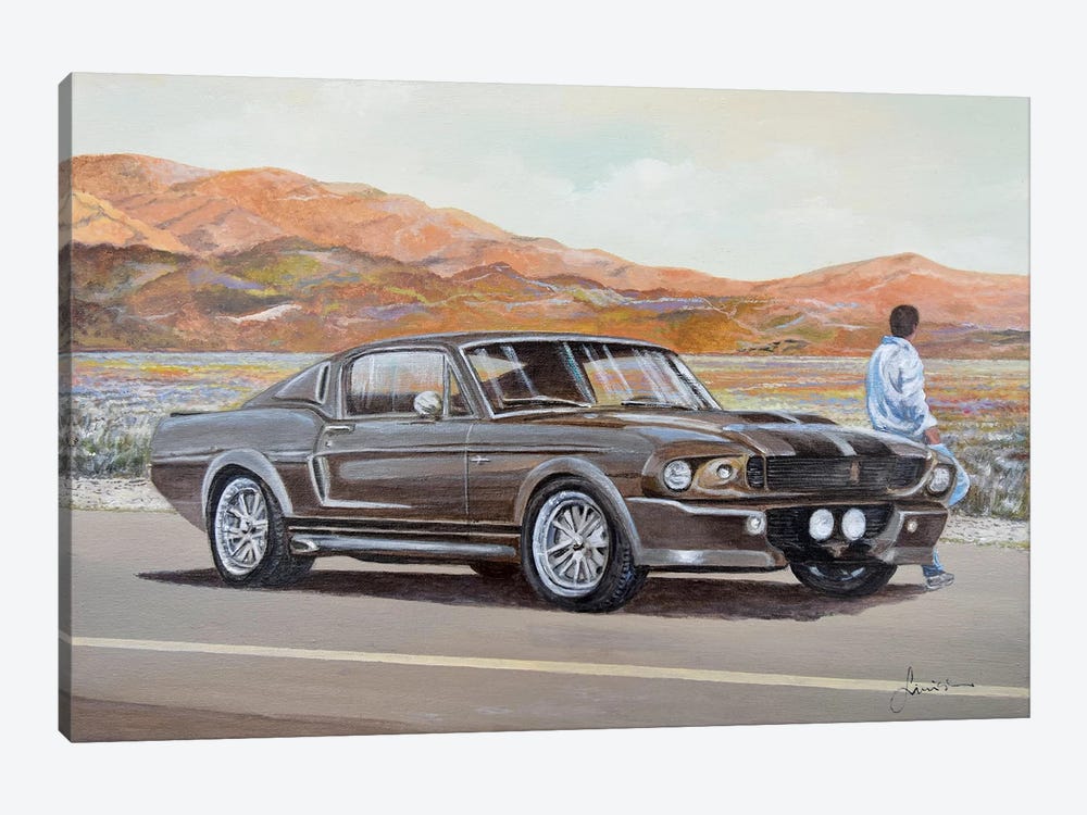 1967 Ford Mustang Fastback Eleanor by Sinisa Saratlic 1-piece Canvas Artwork