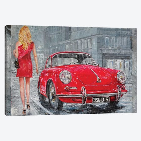 1967 Porsche 356 C Canvas Print #SNS16} by Sinisa Saratlic Canvas Print