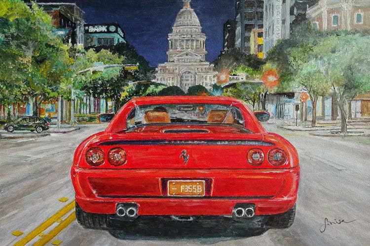 1998 Ferrari F355 Berlinetta by Sinisa Saratlic wall art