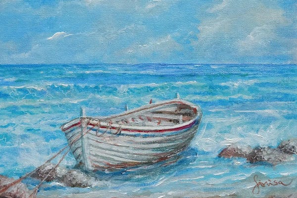 Contemporary Coastal: On The Shore by Sinisa Saratlic