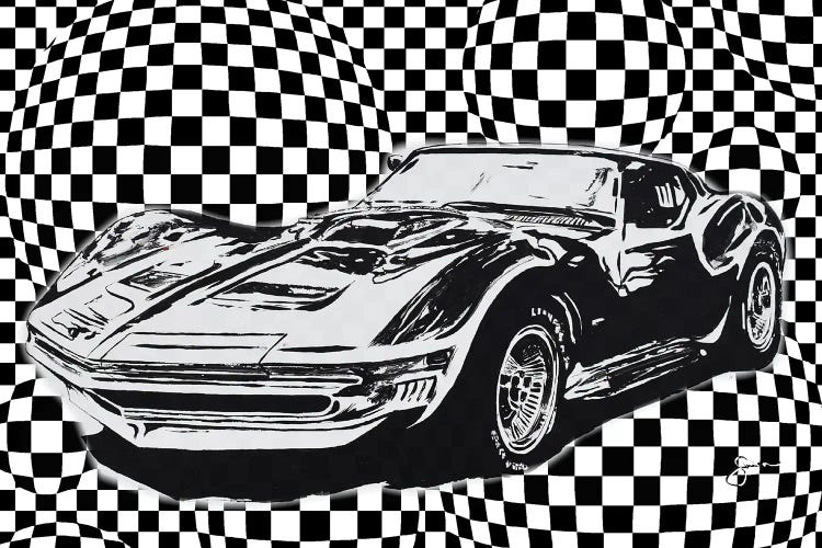 Chevrolet Corvette Shark by Sinisa Saratlic wall art