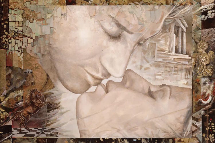 First Kiss by Sinisa Saratlic wall art