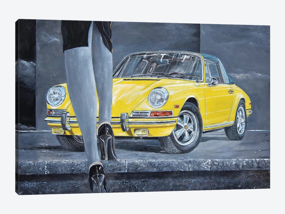 1968 Porsche 911 Targa by Sinisa Saratlic 1-piece Canvas Art