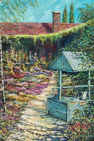 Mary's Garden by Sinisa Saratlic framed canvas print