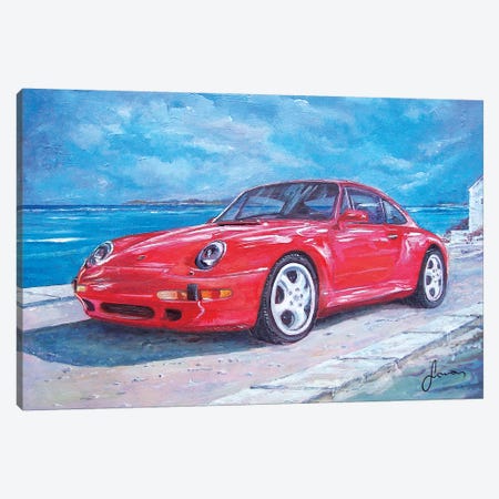 1997 Porsche Carrera S Canvas Print #SNS26} by Sinisa Saratlic Canvas Art
