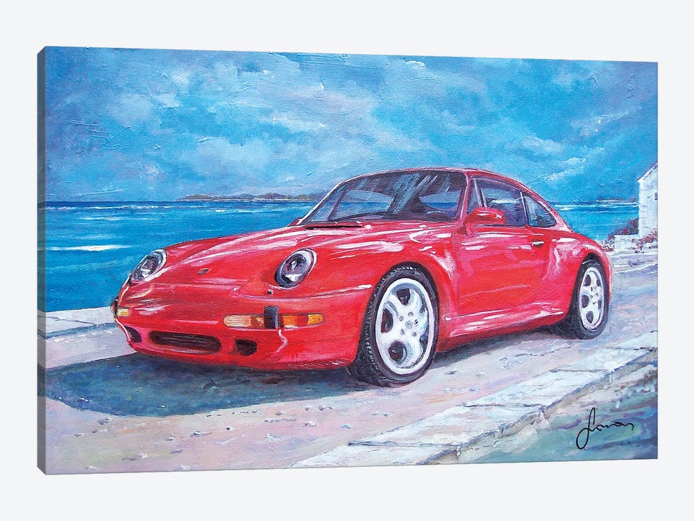1997 Porsche Carrera S by Sinisa Saratlic 1-piece Canvas Art