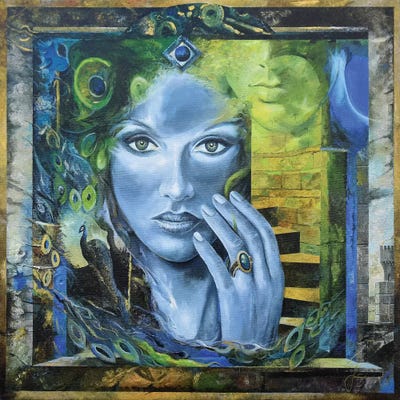 Heavenly Garden by Sinisa Saratlic framed canvas print