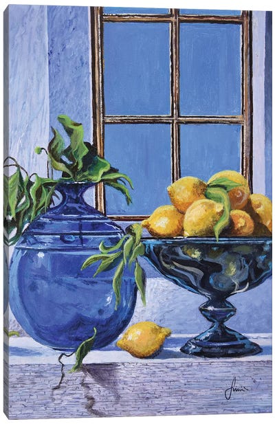Lemons Canvas Art Print - Sinisa Saratlic