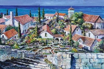 Mediterraneo by Sinisa Saratlic framed canvas print