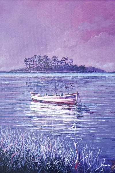 Pink Marsh by Sinisa Saratlic framed wall art