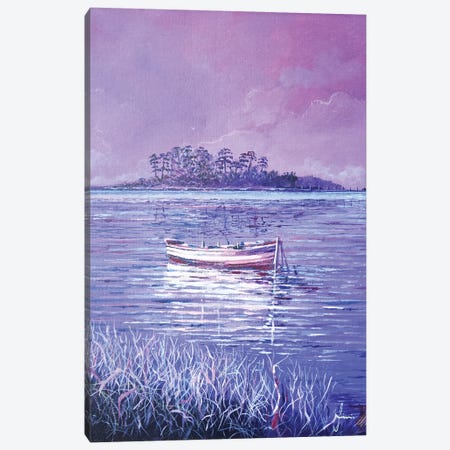 Pink Marsh Canvas Print #SNS45} by Sinisa Saratlic Canvas Art