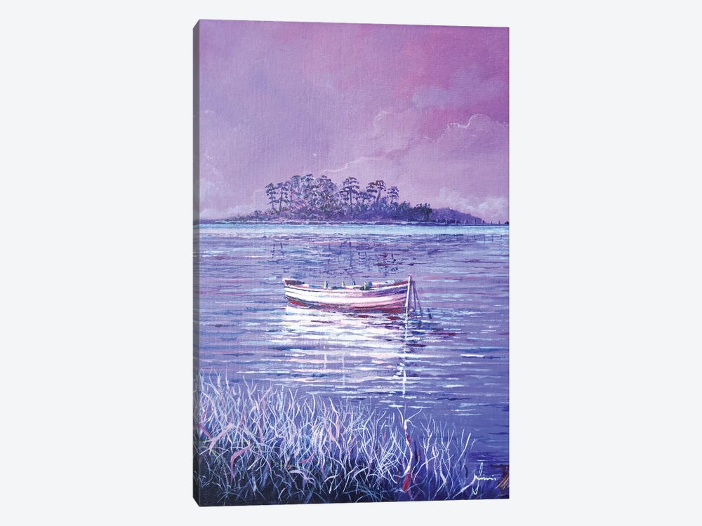 Pink Marsh by Sinisa Saratlic 1-piece Canvas Art Print