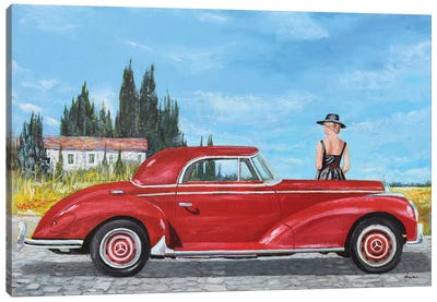 1957 Mercedes-Benz 300 Coupe Canvas Art Print - Mercedes-Benz
