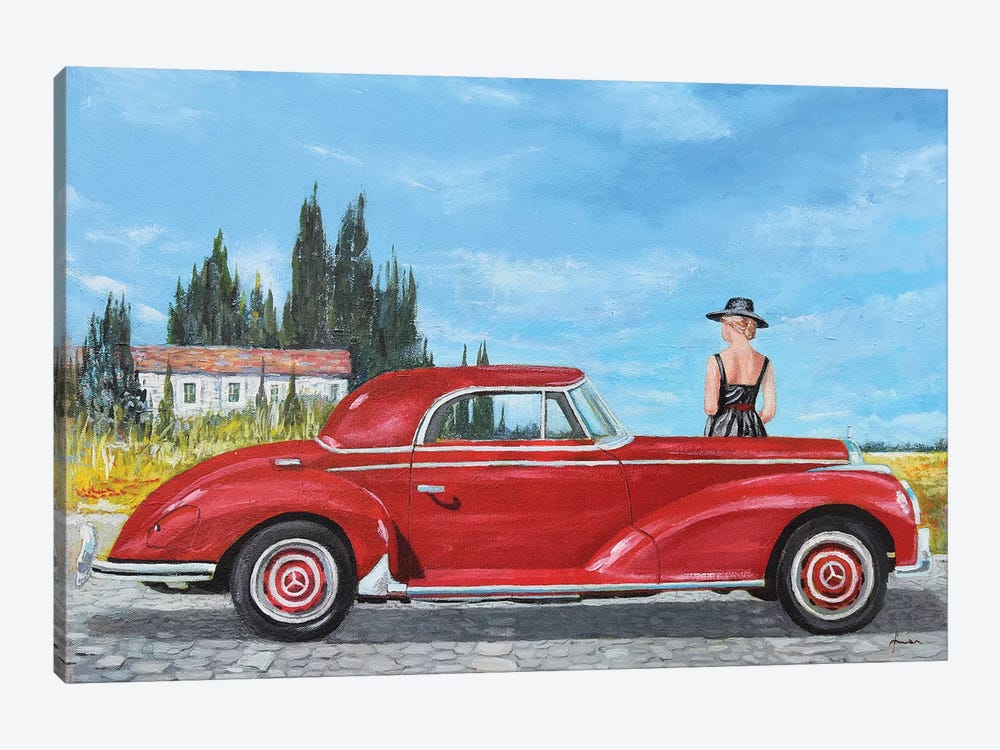 1957 Mercedes-Benz 300 Coupe by Sinisa Saratlic 1-piece Canvas Artwork