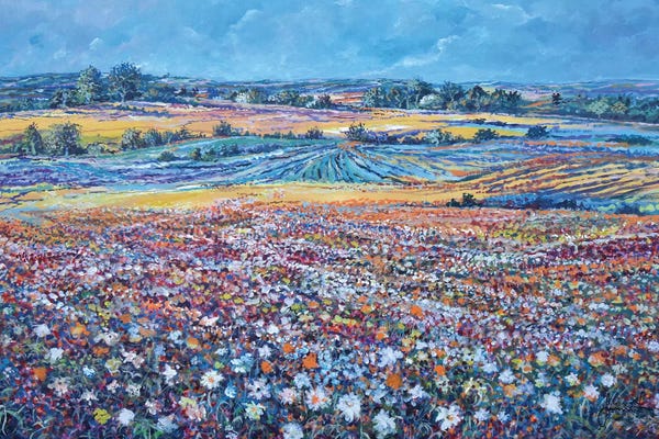 Sinisa Saratlic: Flower Field by Sinisa Saratlic