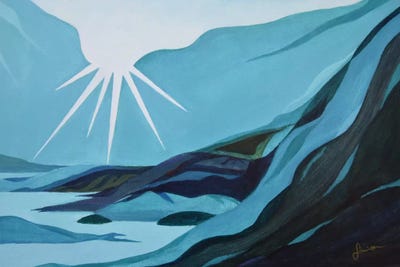 Morning Light by Sinisa Saratlic framed canvas print