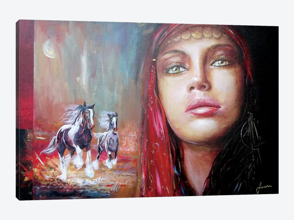 Gypsy Beauty by Sinisa Saratlic 1-piece Canvas Wall Art