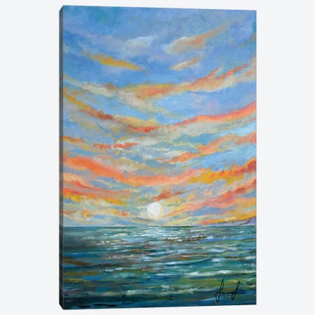 Sunset Canvas Print #SNS82} by Sinisa Saratlic Art Print