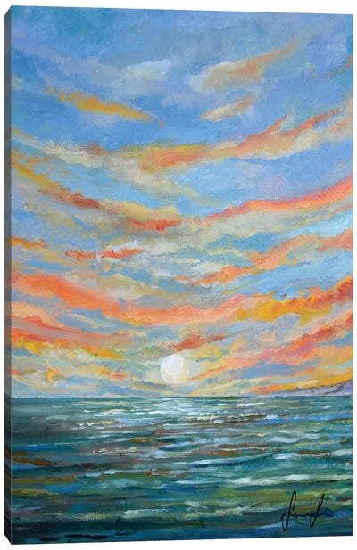 Sunset Canvas Art Print - Sinisa Saratlic