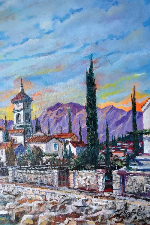 Old Village by Sinisa Saratlic wall art
