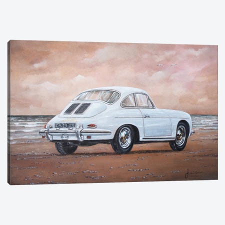 1962 Porsche 356 Carrera 2 Canvas Print #SNS8} by Sinisa Saratlic Canvas Art