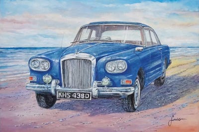 1963 Bentley Continental S3 Coupe by Sinisa Saratlic framed canvas print