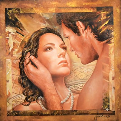 Agape Love by Sinisa Saratlic framed canvas print