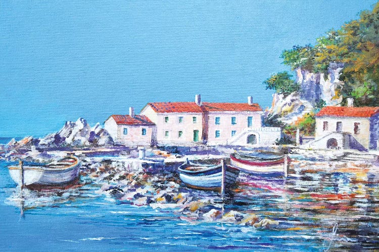 Blue Bay by Sinisa Saratlic wall art