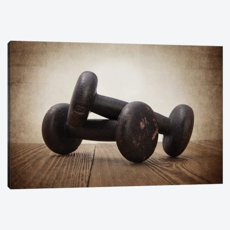 Vintage Weights Canvas Print #SNT105} by Saint and Sailor Studios Art Print