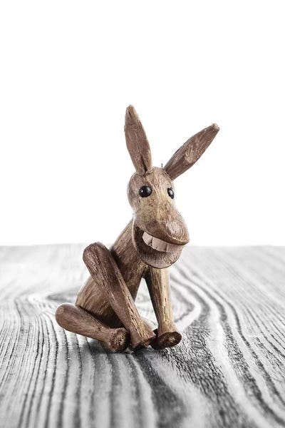 Donkeys: Zooline White Donkey by Saint and Sailor Studios