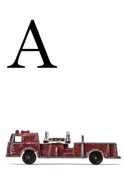 Emergency Vehicles: A Fire Engine Letter by Saint and Sailor Studios
