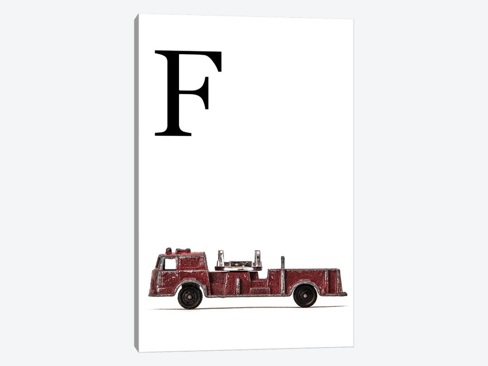 F Fire Engine Letter by Saint and Sailor Studios 1-piece Canvas Art